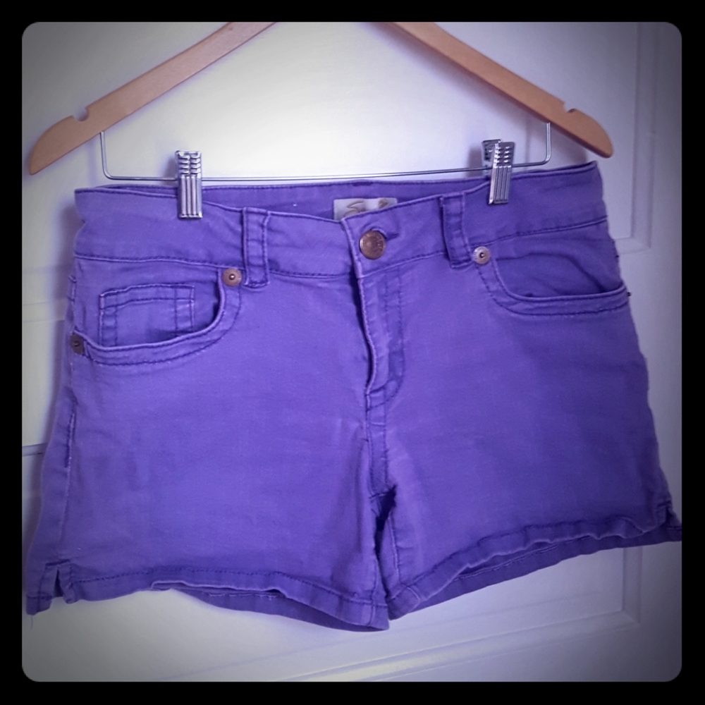 Seven7 Purple Shorts